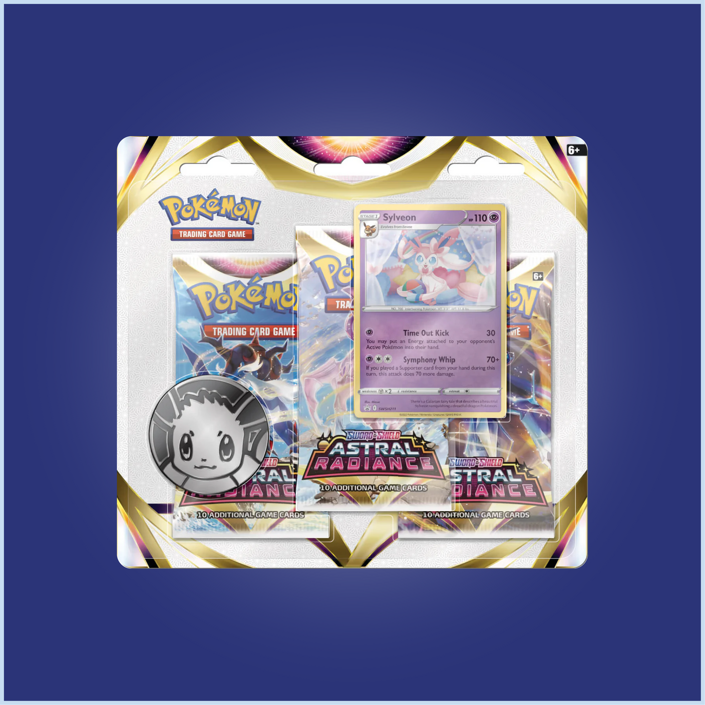 Pokemon Sword & Shield Astral Radiance 3 Pack Blister