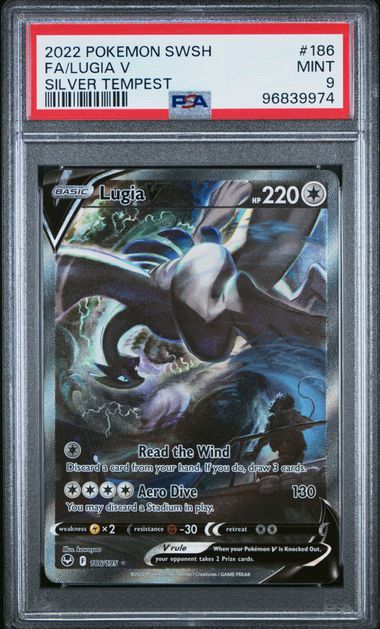 [PSA 9] SILVER TEMPEST #186 FA/LUGIA V #96839974
