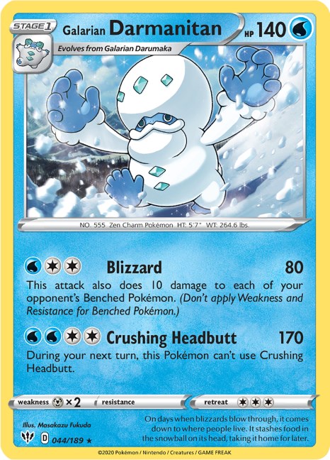Galarian Darmanitan - 44/189 (Cracked Ice Holo)