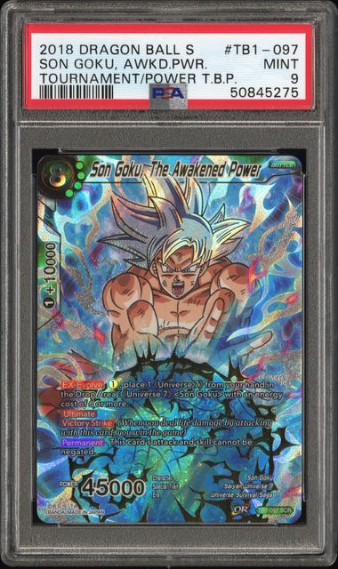 [PSA 9] TOURNAMENT OF POWER #TB1-097 SON GOKU, AWKD POWER SEC RARE #50845275