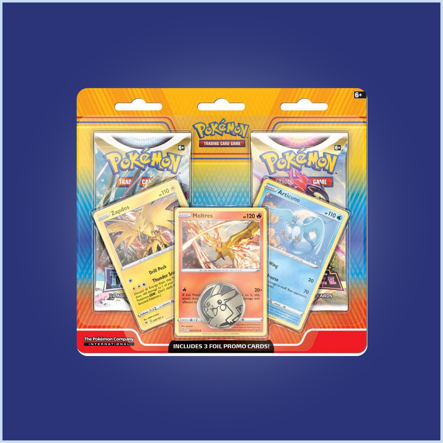 Pokemon TCG Legendary Birds 2 Pack Enhanced Blister with Articuno Zapdos Moltres Silver tempest astral radiance