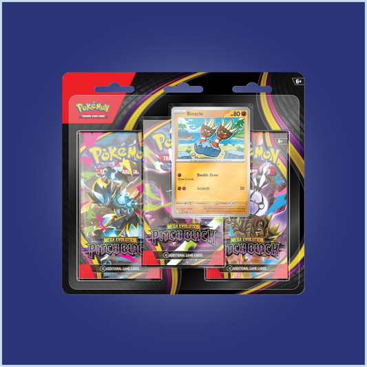 Pokemon TCG Mega Evolutions 5 Pitch Black Three Booster Blister [Pre-Order]