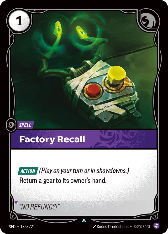 Factory Recall
