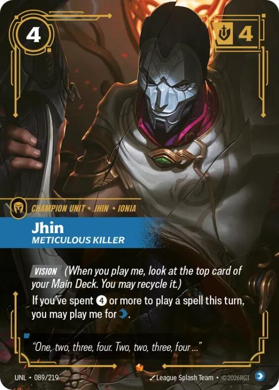 Jhin, Meticulous Killer