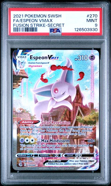 [PSA 9] FUSION STRIKE #270//264 FA/ESPEON VMAX #126503930