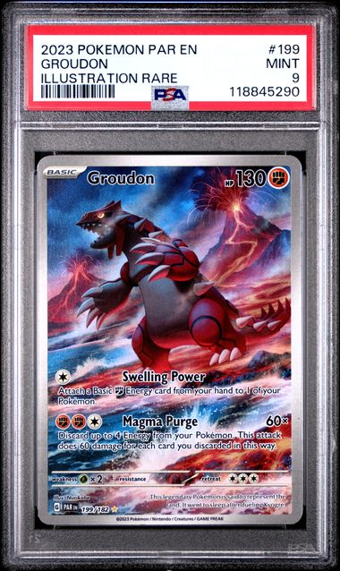 [PSA 9] #199/182 GROUDON ILLUSTRATION RARE #118845290