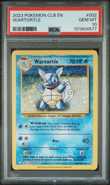 [PSA 10]TCG CLASSIC BLASTOISE & SUICUNE ex DECK #002 WARTORTLE #101804577