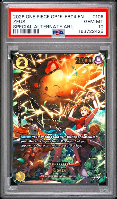 [PSA 10] #OP11-106 ZEUS SPECIAL ALTERNATE ART#163722425