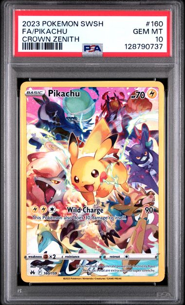 [PSA 10]CROWN ZENITH #160/159 FA/PIKACHU #128790737