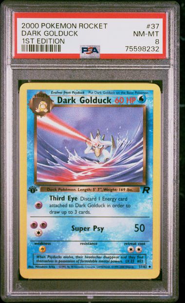[PSA 8] 2000 POKEMON ROCKET #37 DARK GOLDUCK 1ST EDITION #
