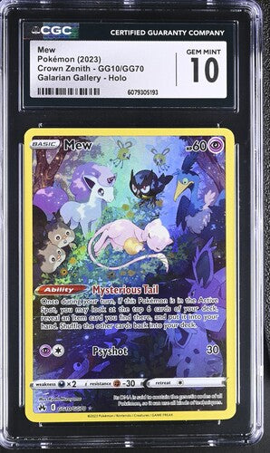 [CGC 10] MEW CROWN ZENITH GG10/GG70 # 6079305193