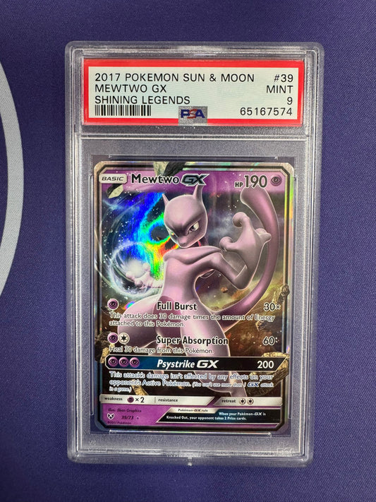 [PSA 9] SUN & MOON SHINING LEGENDS #39/73 MEWTWO GX #65167574