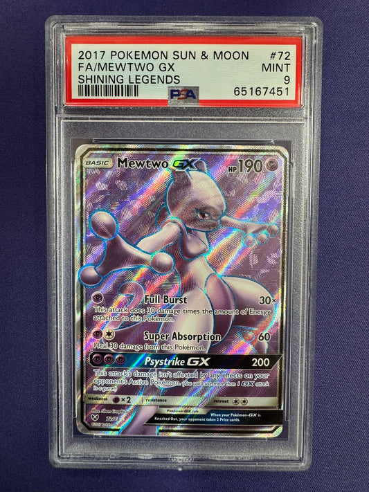 [PSA 9] SHINING LEGENDS #72/73 FA/MEWTWO GX #65167451