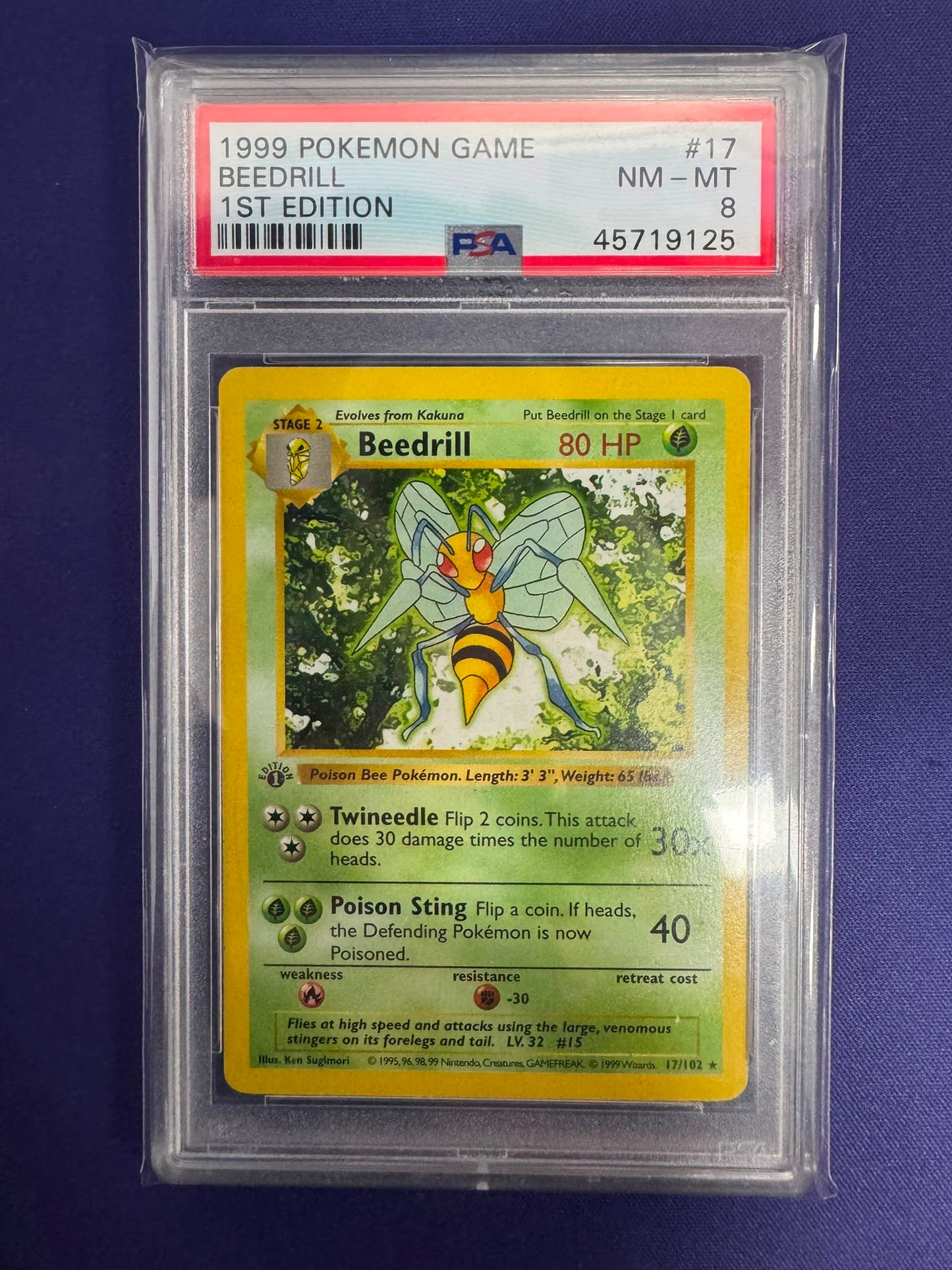 [PSA 8] #17 BEEDRILL 1ST EDITION #45719125