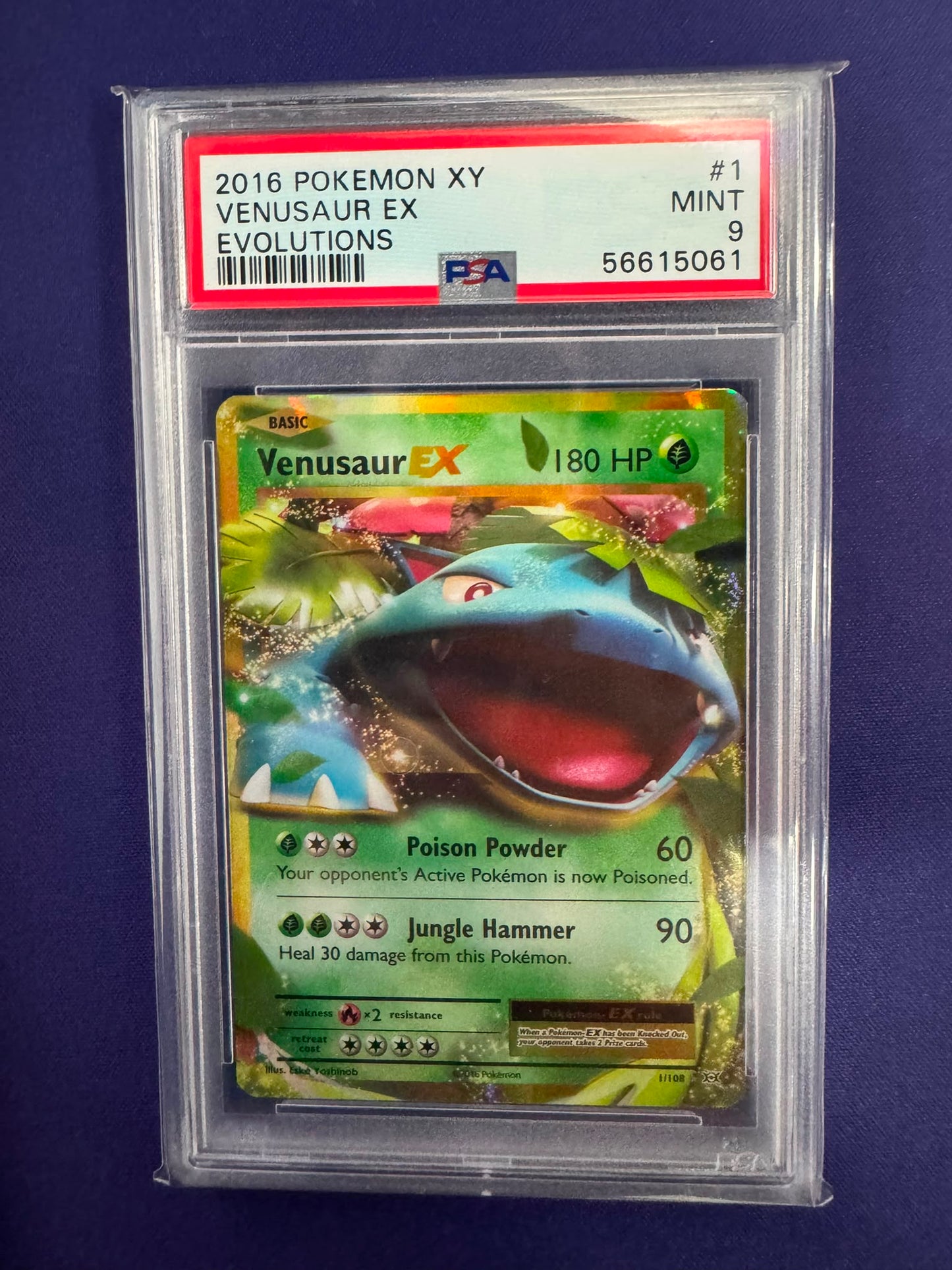 [PSA 9] #1/108 VENUSAUR EX EVOLUTIONS #56615061