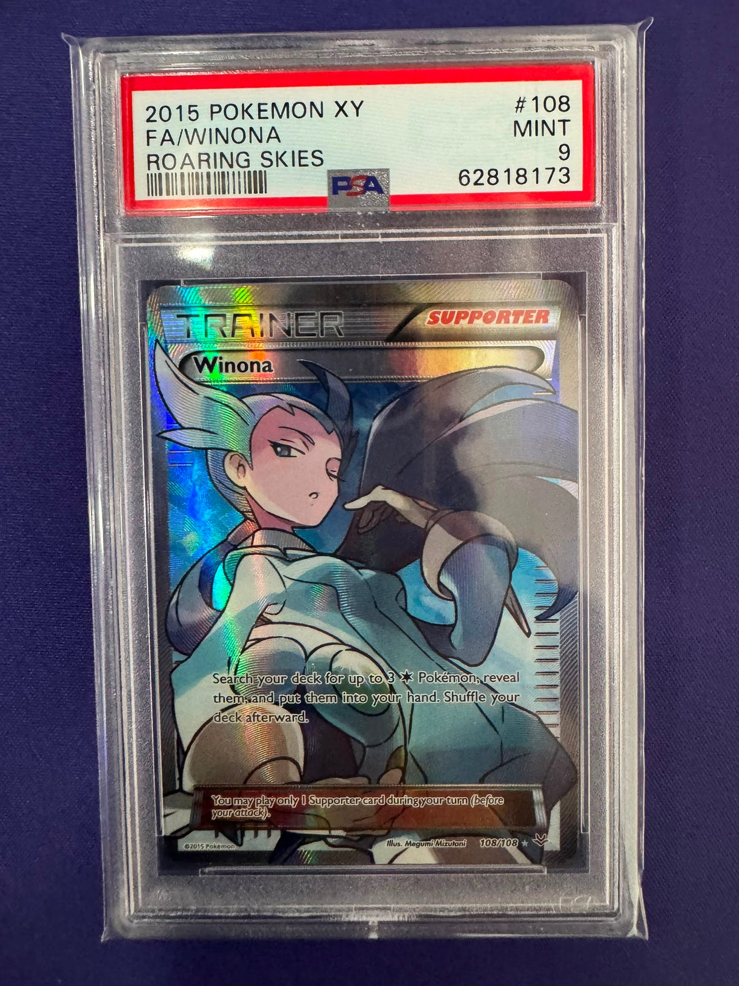 [PSA 9] ROARING SKIES #108/108 FA/WINONA ROARING SKIES #62818173