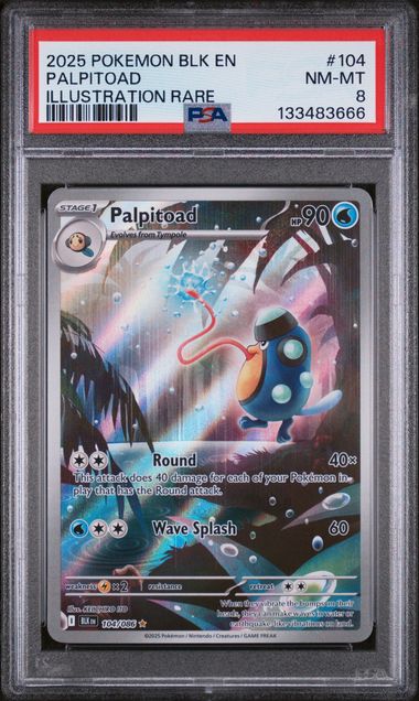 [PSA 8] BLACK BOLT #104/086 PALPITOAD ILLUSTRATION RARE #133483666