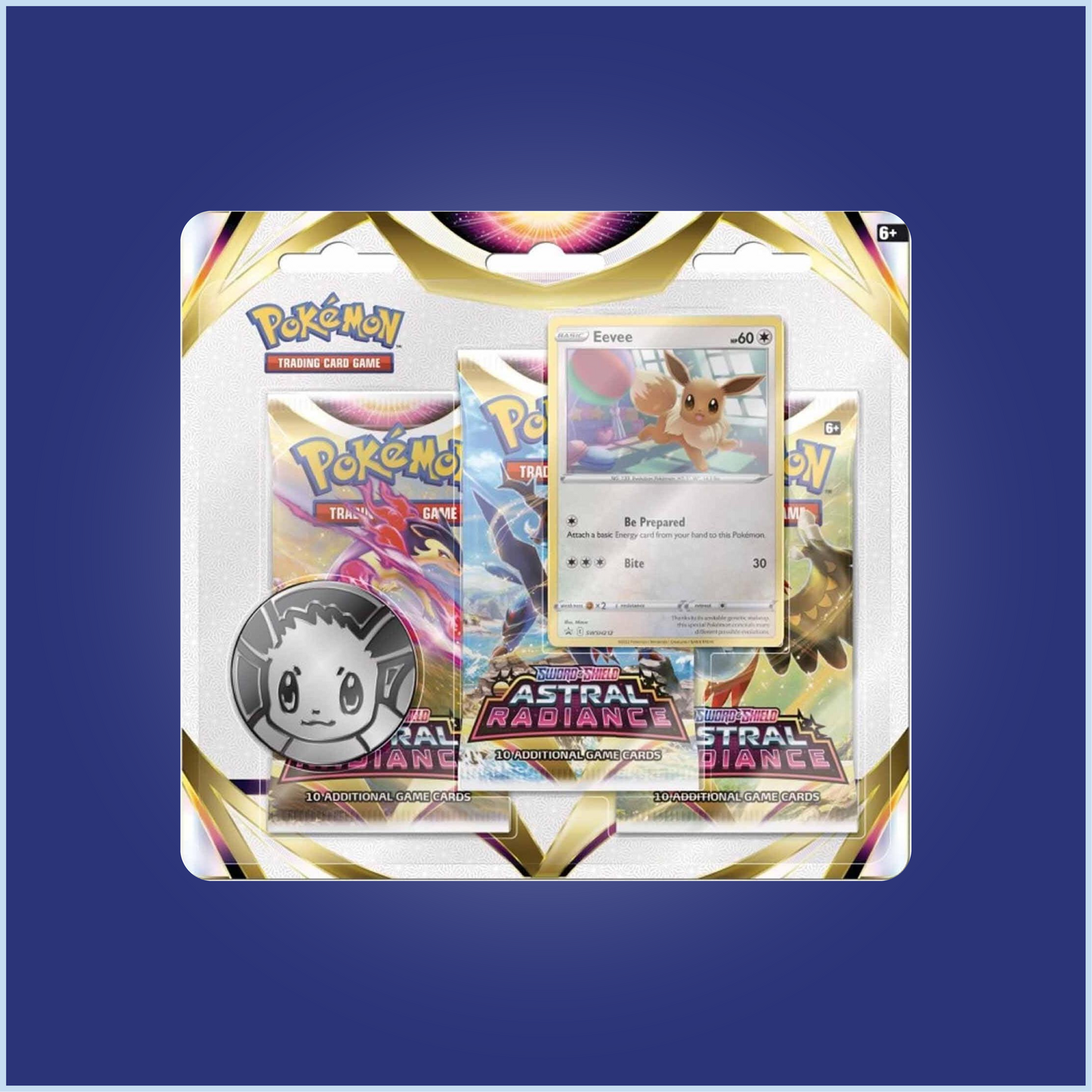 Pokemon Sword & Shield Astral Radiance 3 Pack Blister