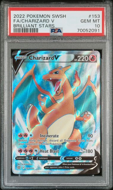 [PSA 10] BRILLIANT STARS #153/172 FA/CHARIZARD V #70052091