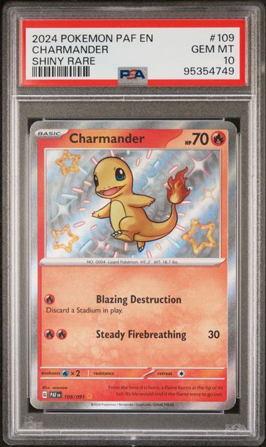 [PSA 10] PALDEAN FATES #109/091 CHARMANDER #95354749