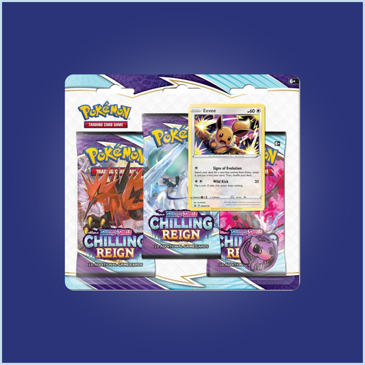 Pokemon Sword & Shield Chilling Reign 3 Pack blister