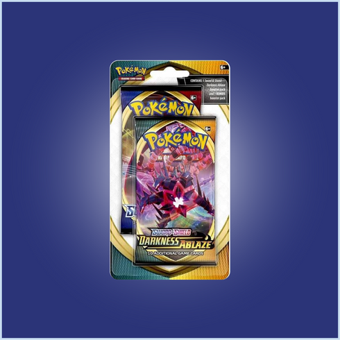Pokemon TCG Sword and Shield Base and Darkness Ablaze 2 Pack Blister
