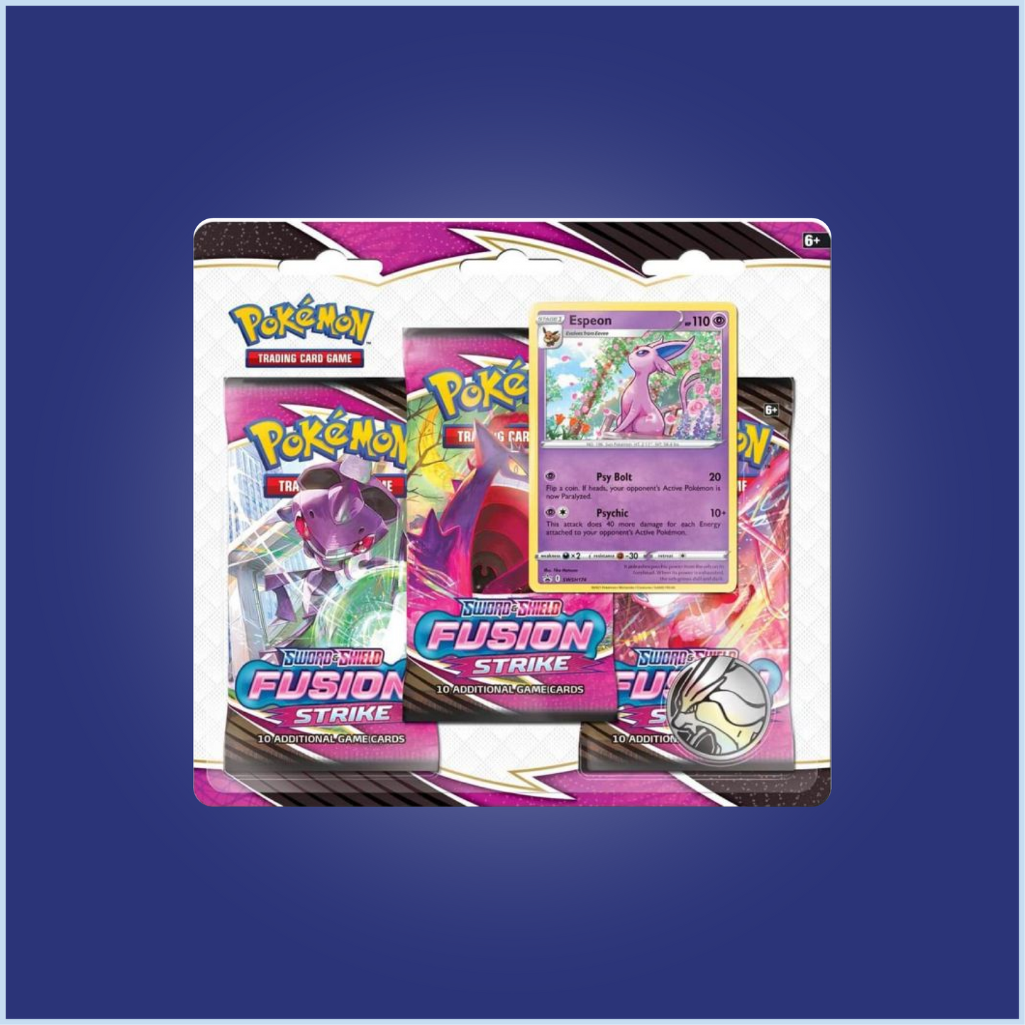 Pokemon TCG: Sword & Shield Fusion Strike 3 Packs Blister