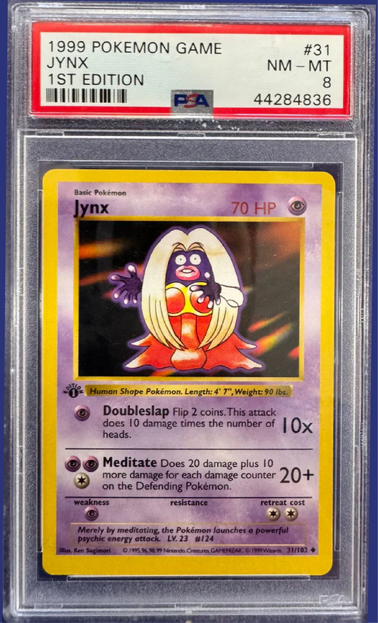 [PSA 8] 1999 POKEMON GAME #31/102 JYNX 1ST EDITION #44284836