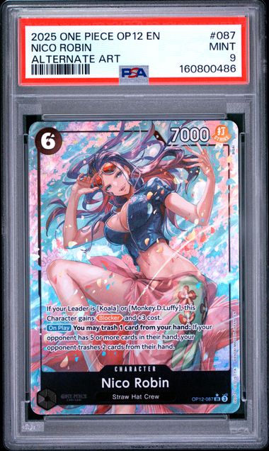 [PSA 9] OP12-LEGACY OF THE MASTER #087 NICO ROBIN ALTERNATE ART #160800486