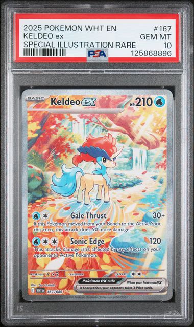 [PSA 10] WHITE FLARE #167086 KELDEO ex#125868896