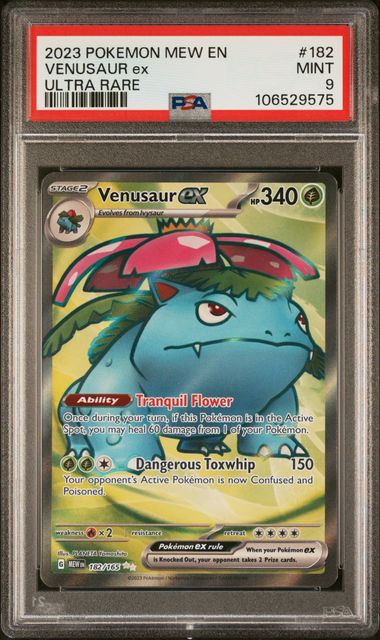 [PSA 9] #182 VENUSAUR ex #106529575