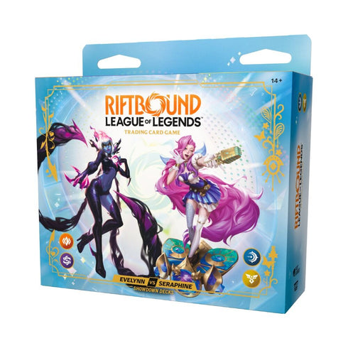 Riftbound: League of Legends TCG – Showdown Deck Display – Radiance: Evelynn vs Seraphine [Pre-order]