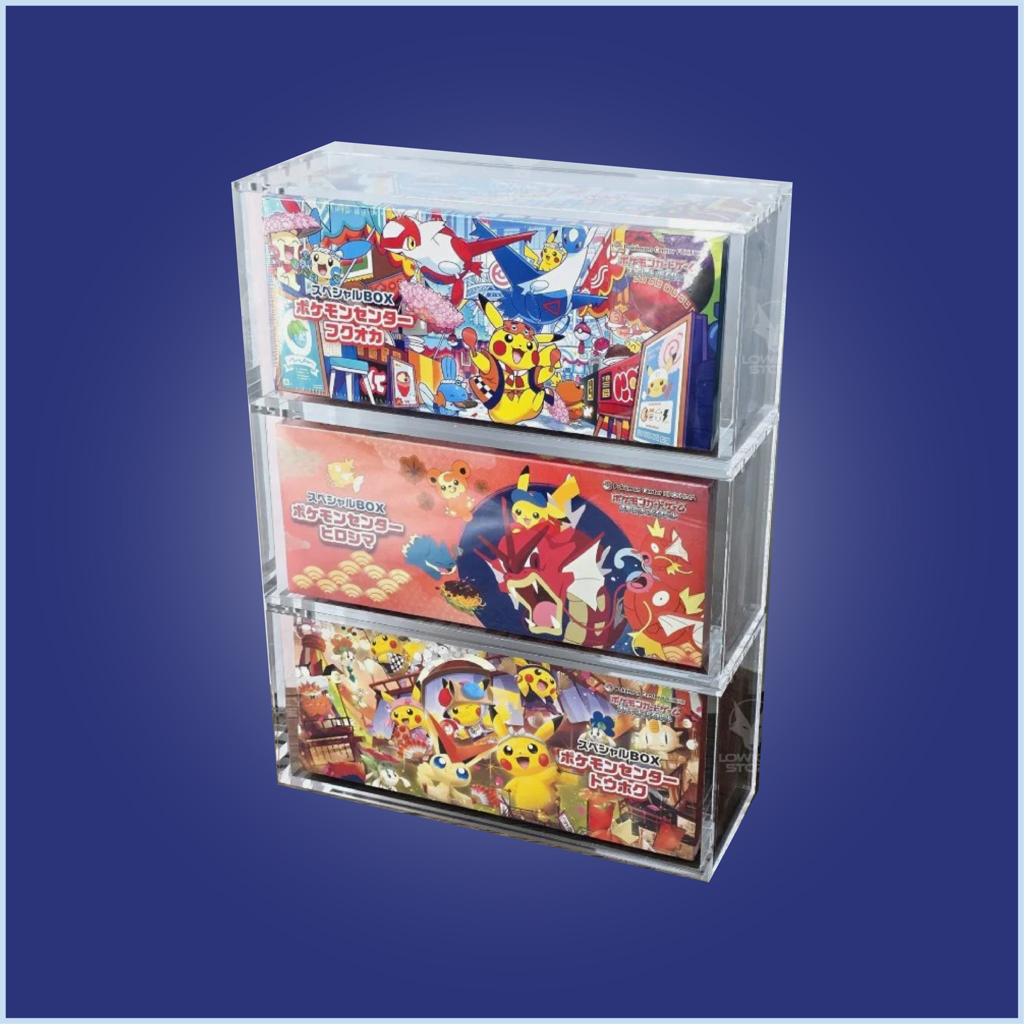 Japanese Pokemon Centre Box Acrylic Case Tohoku/Hiroshima/Fukuoka (AC JPC)