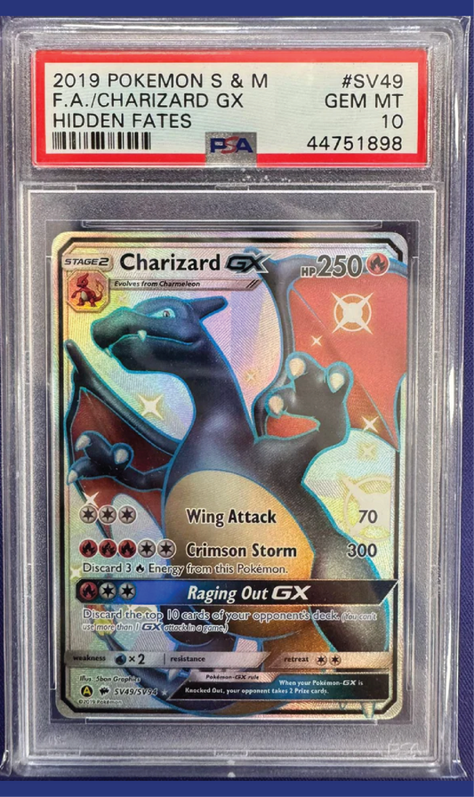 [PSA 10] HIDDEN FATES #SV49/SV94 FA/CHARIZARD GX #44751898