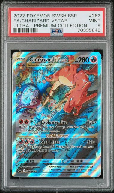 [PSA 9] BLACK STAR PROMO #262 FA/CHARIZARD VSTAR #70335649