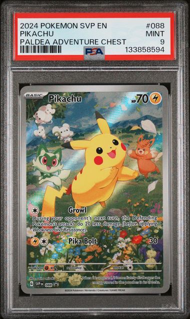 [PSA 9] #088 PIKACHU PALDEA ADVENTURE CHEST #133858594