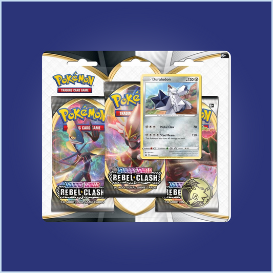 Pokemon Sword & Shield Rebel Clash 3 Pack Blister